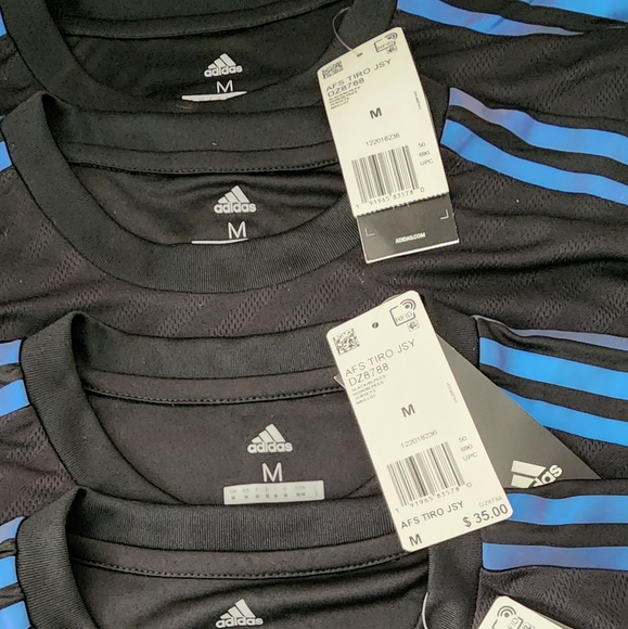 8 Adidas Tiro Jersey's Size's: 4 - M, 3 - L, 1 - XL (buy set of 8 or individual) - Picture 10 of 12